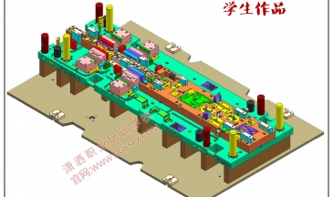 UG汽車模具設(shè)計(jì)學(xué)生作品